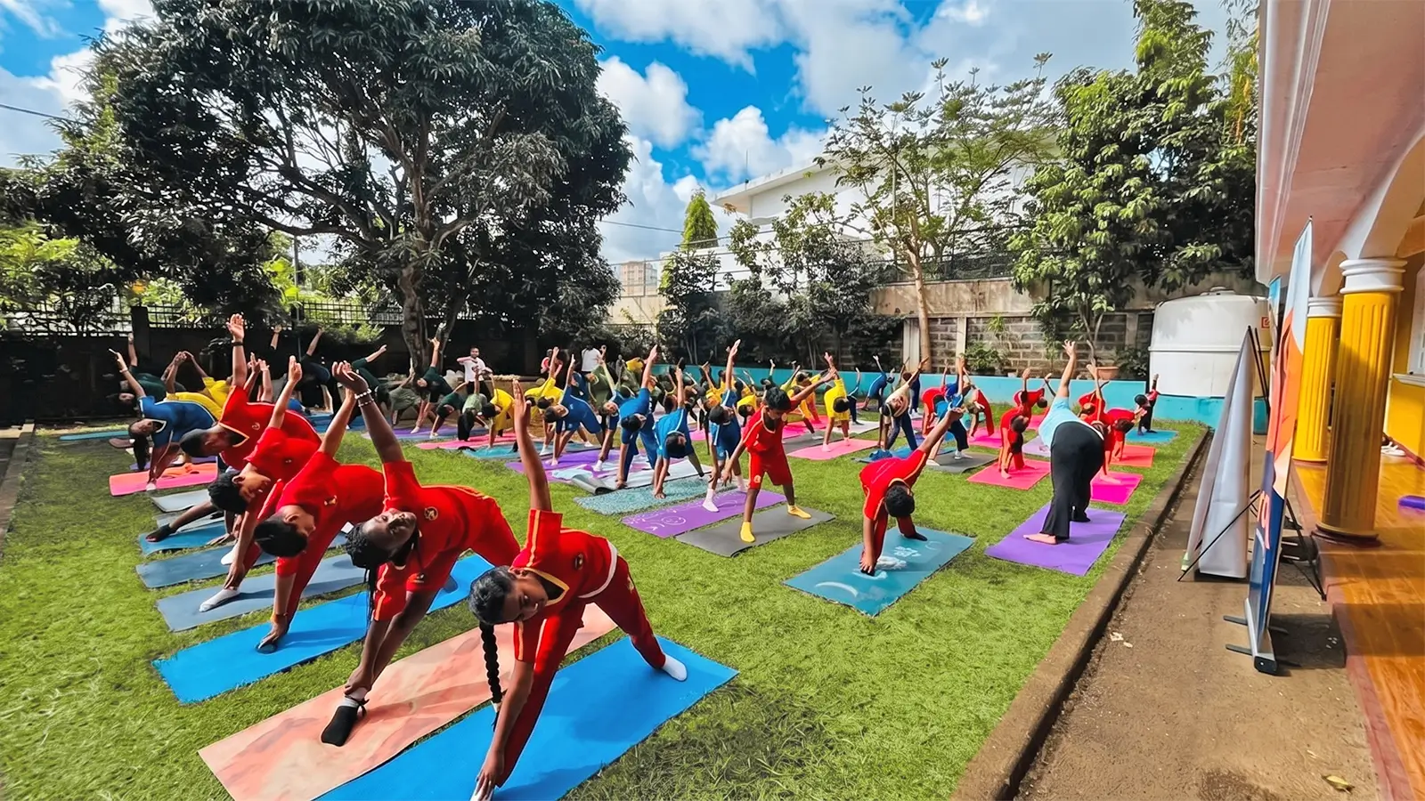Hampton Pupils Take Part in International Day of Yoga Celebrations