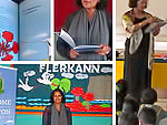 Roshni Mooneeram visits Hampton Primary School